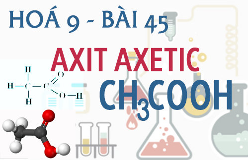 tính chất hoá học của axit axetic hoá 9 bài 45