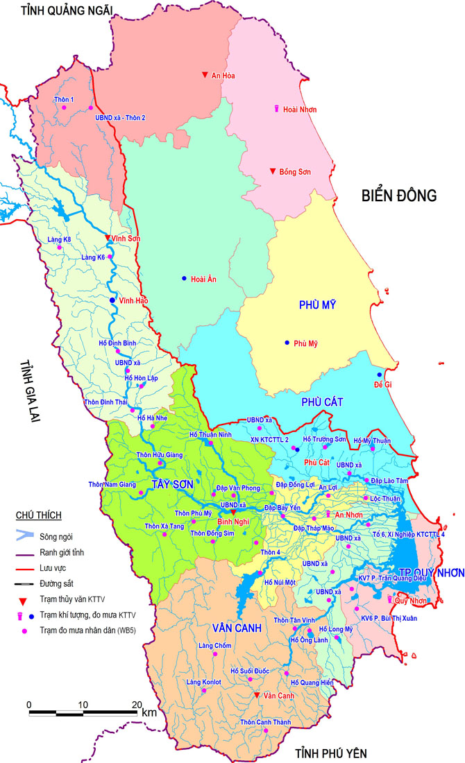 Bản đồ ranh giới tỉnh Bình Định chi tiết (Cập nhật năm 2022)