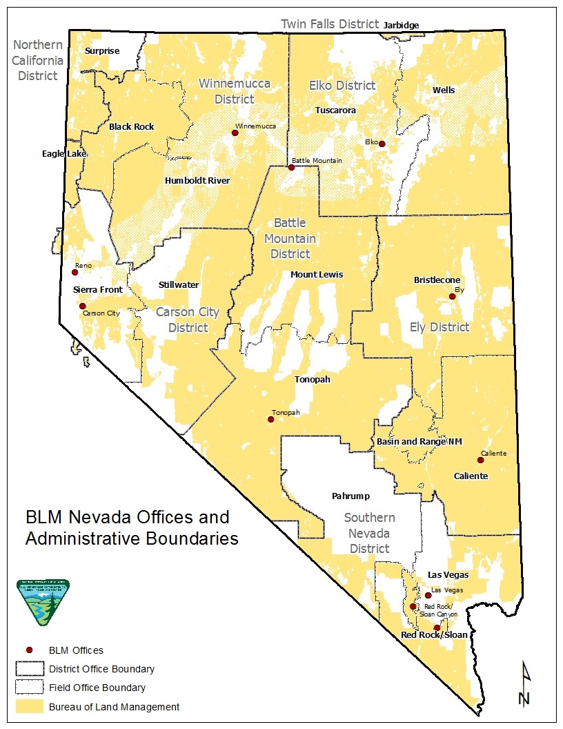Bản đồ bang Nevada