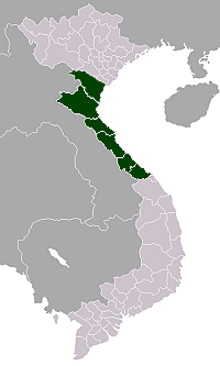 Bản đồ Bắc Trung Bộ (phần màu xanh)