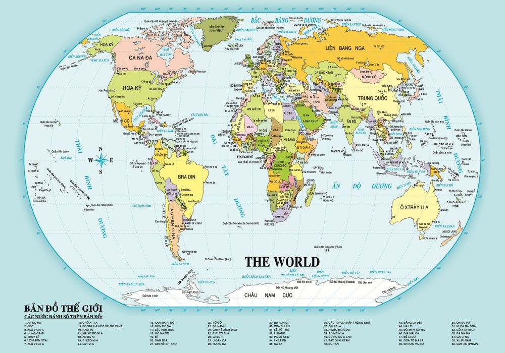 Bản đồ Châu Phi trên thế giới