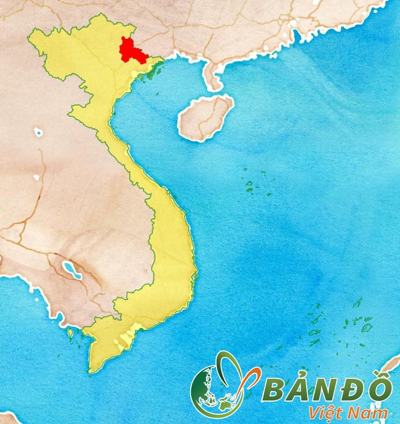 Bản đồ vị trí tỉnh Lạng Sơn ở trước nước Việt Nam