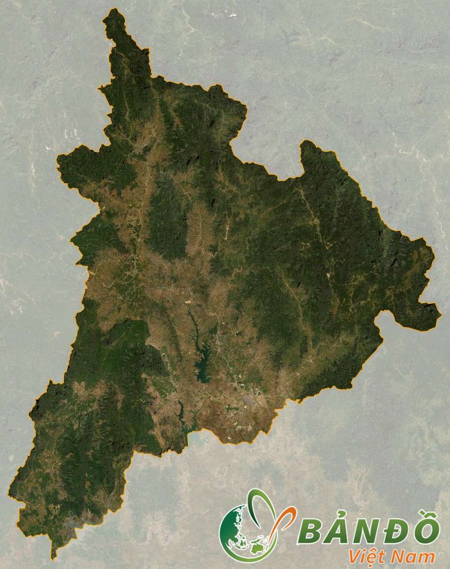 Bản đồ tỉnh Kon Tum trên vệ tinh