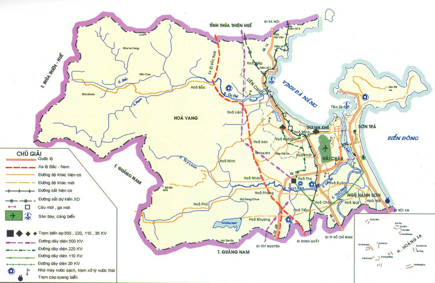 Bản đồ giao thông trên địa bàn Thành phố Đà Nẵng