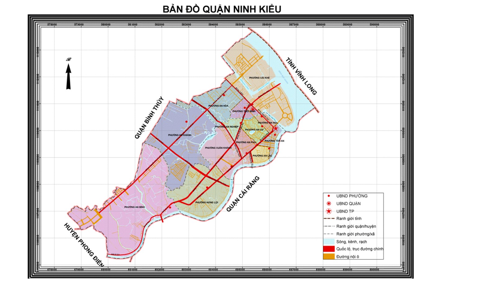 Bản đồ quận Ninh Kiều năm 2022