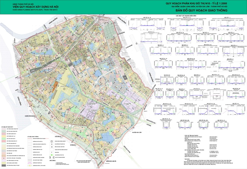Bản đồ quy hoạch giao thông Quận Long Biên khổ lớn
