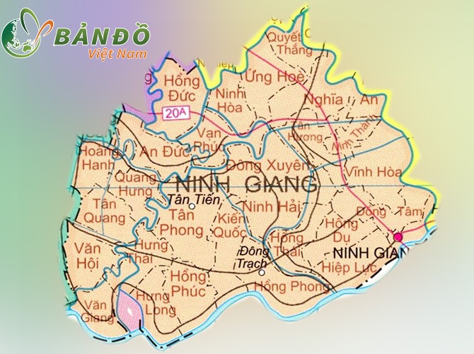 Bản đồ hành chính huyện Ninh Giang