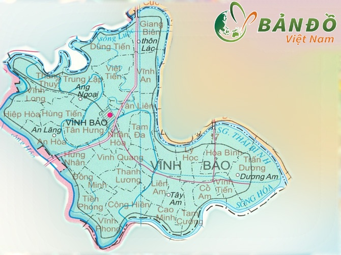 Bản đồ hành chính huyện Vĩnh Bảo