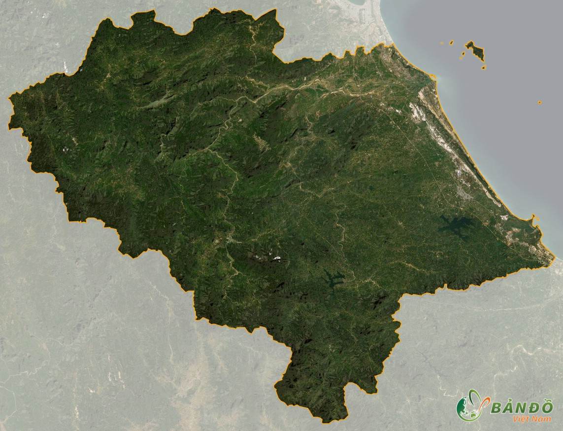 Bản đồ tỉnh Quảng Nam trên vệ tinh
