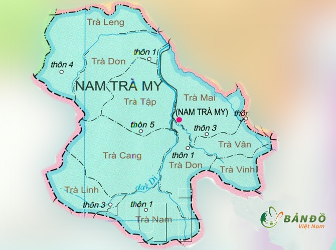 Bản đồ huyện Nam Trà My