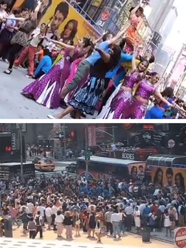 Bollywood Flashmob tại Quảng trường Thời đại