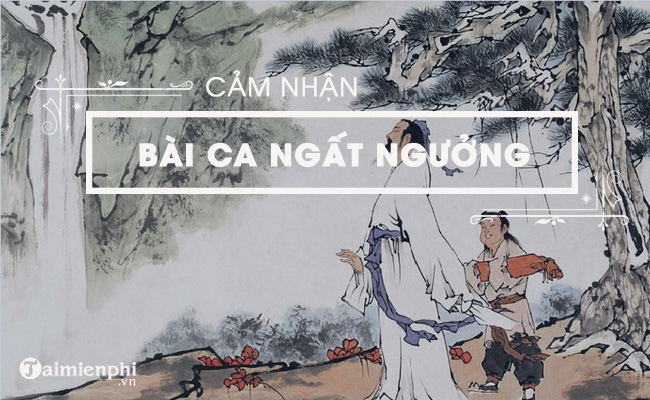 cam nghi cua em ve bai ca ngat nguong