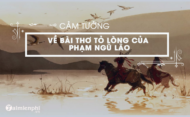 cam nghi cua anh chi ve bai tho to long