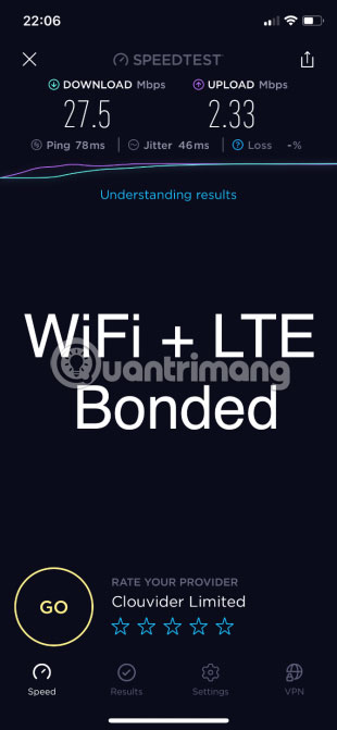 Kết hợp cả WiFi và LTE