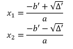 công thức nghiệm rút gọn giải phương trình bậc hai một ẩn