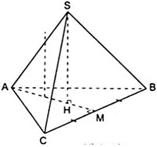 Tính diện tích của hình chóp tam giác đều