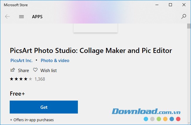 Tải ứng dụng PicsArt cho máy tính