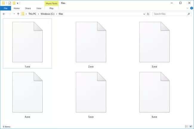 File XVO trong Windows 10