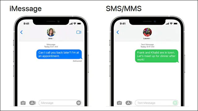 iMessage và SMS