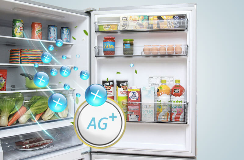 Công nghệ nano bạc ứng dụng trong tủ lạnh giúp thực phẩm tươi ngon hơn