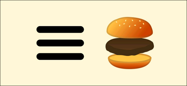 Biểu tượng Hamburger và sự liên tưởng thú vị