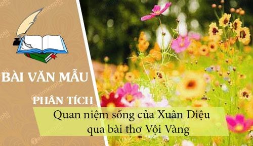 phan tich voi vang de thay quan niem song cua xuan dieu