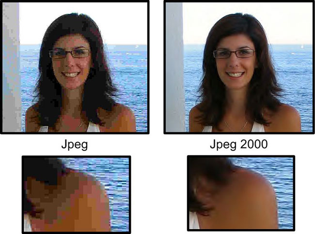 Chất lượng hình ảnh của JPEG so với JPEG 2000