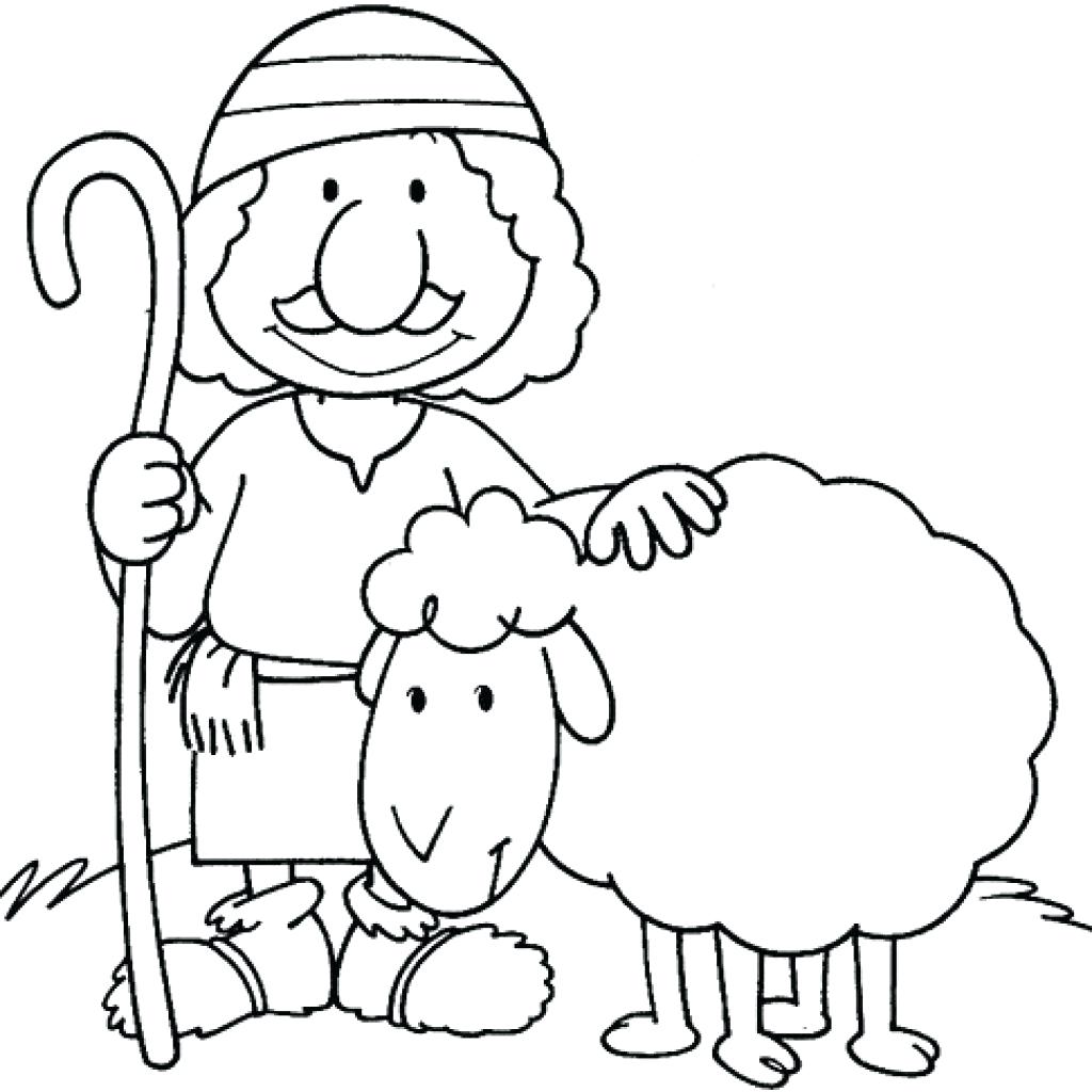 Tổng hợp các bức tranh tô màu con cừu cho bé