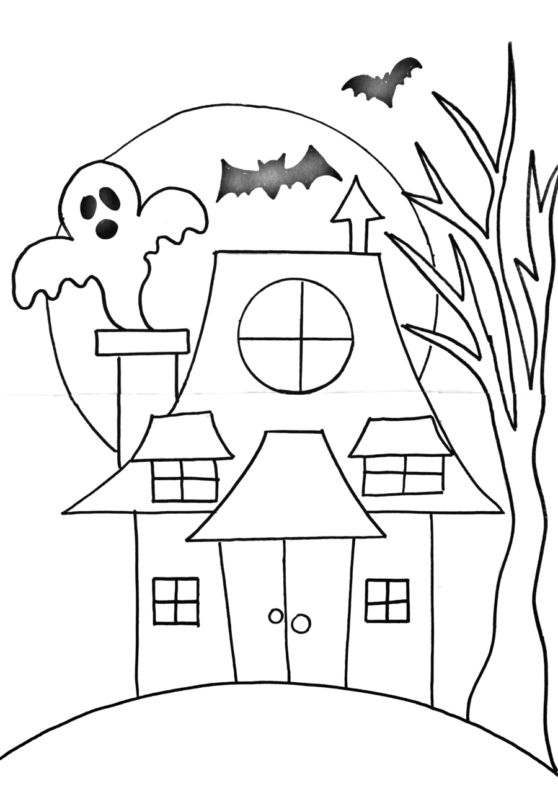 Điểm Tô Vẽ Nhà Halloween Cùng Với Trang Trí Halloween Độc Đáo