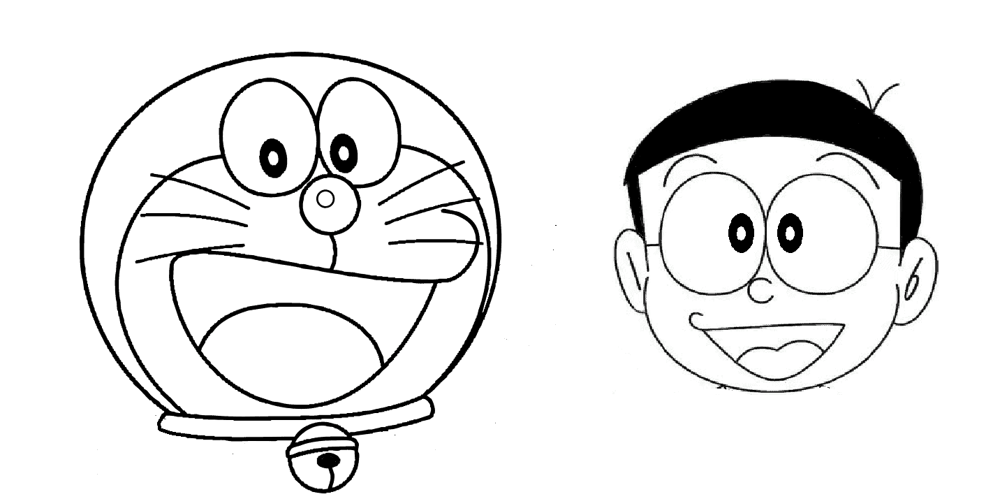 Tổng hợp tranh tô màu Nobita đẹp nhất