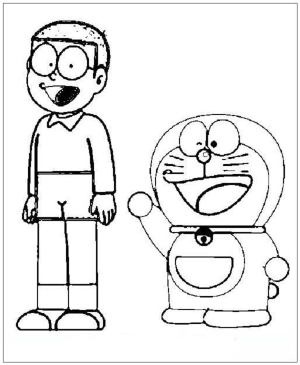 Tổng hợp tranh tô màu Nobita đẹp nhất