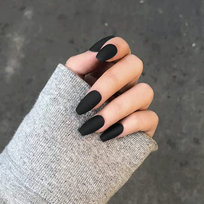 gray and black nail designs