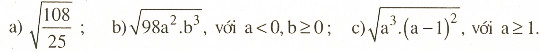 đơn giản biểu thức chứa căn thức bậc hai  