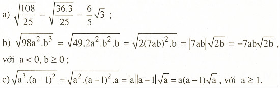 đơn giản biểu thức chứa căn thức bậc hai  