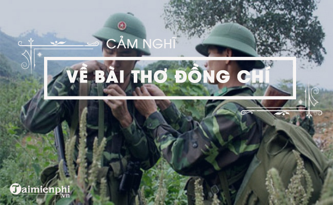 cam nghi ve bai tho dong chi