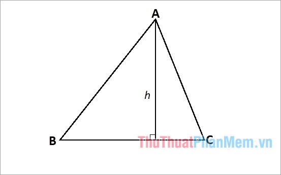 Công thức tính đường cao trong tam giác