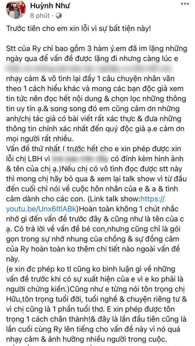 Vợ Khánh Đơn gọi tên Lương Bích Hữu, lên tiếng làm rõ 3 điều bị bịa đặt trong phát ngôn về con riêng của chồng và nữ ca sĩ - Ảnh 2.