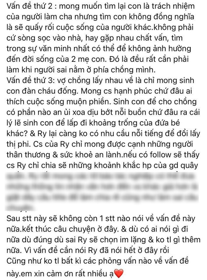 Vợ Khánh Đơn gọi tên Lương Bích Hữu, lên tiếng làm rõ 3 điều bị bịa đặt trong phát ngôn về con riêng của chồng và nữ ca sĩ - Ảnh 2.