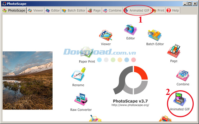 Cách tạo ảnh GIF từ nhiều ảnh bằng PhotoScape