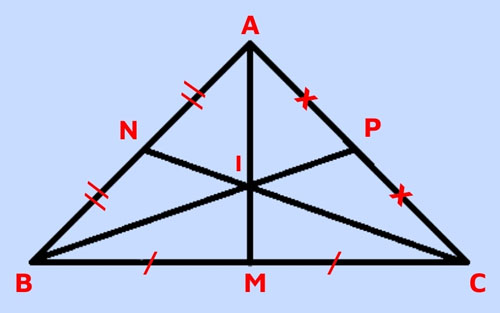 Trọng tâm tam giác vuông cân