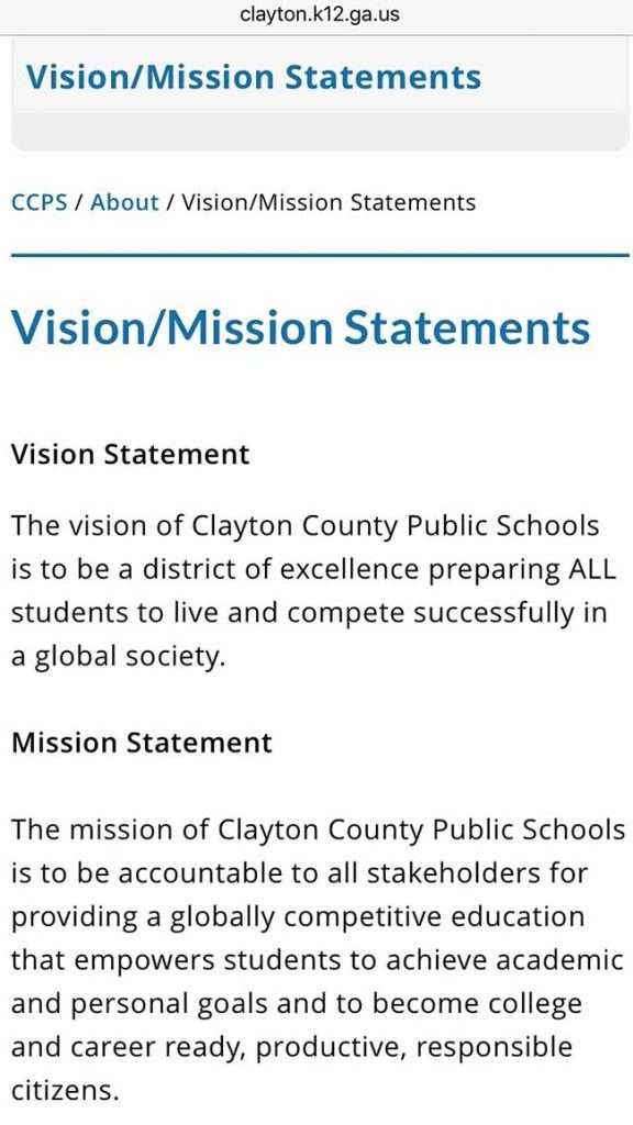 Tầm nhìn và nhiệm vụ của trường Clayton