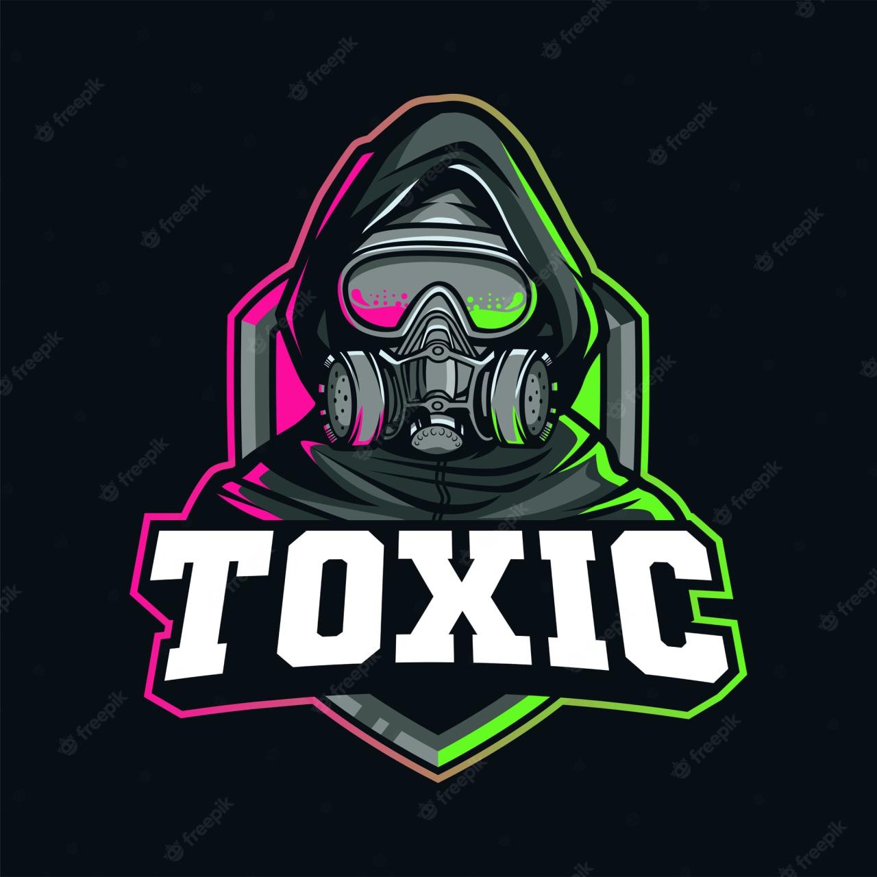 Premium Vector | Toxic gas mask mascot for logo esport and sport